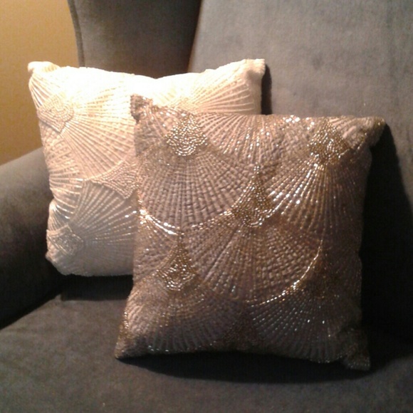 small beaded pillows